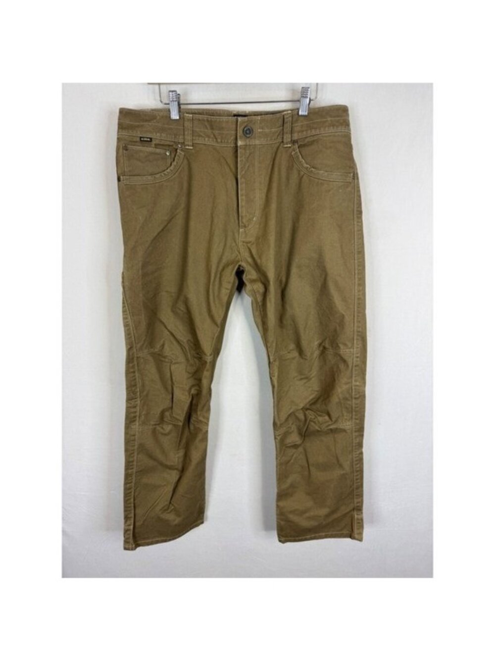 Kuhl Rydr Pants Mens 36x30 Brown Vintage Patina Dye Articulated Knee Euro Twill